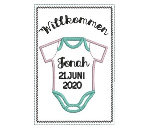 ITH - Postkarte "Willkommen" - inkl. Individualisierung Name & Datum